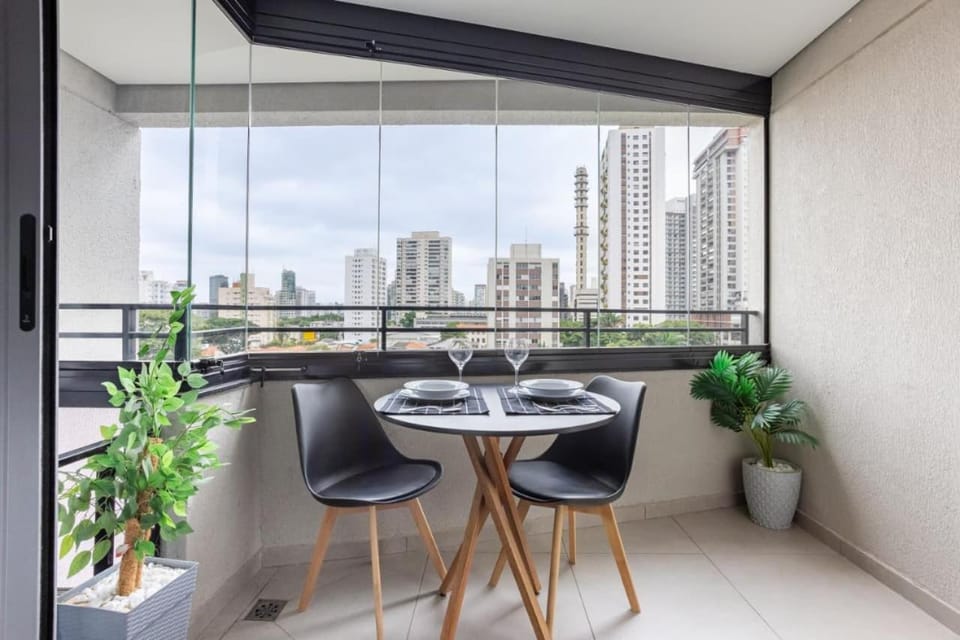 Studio moderno c/ varanda | 300m metrô + rooftop Apartment in Sao Paulo City