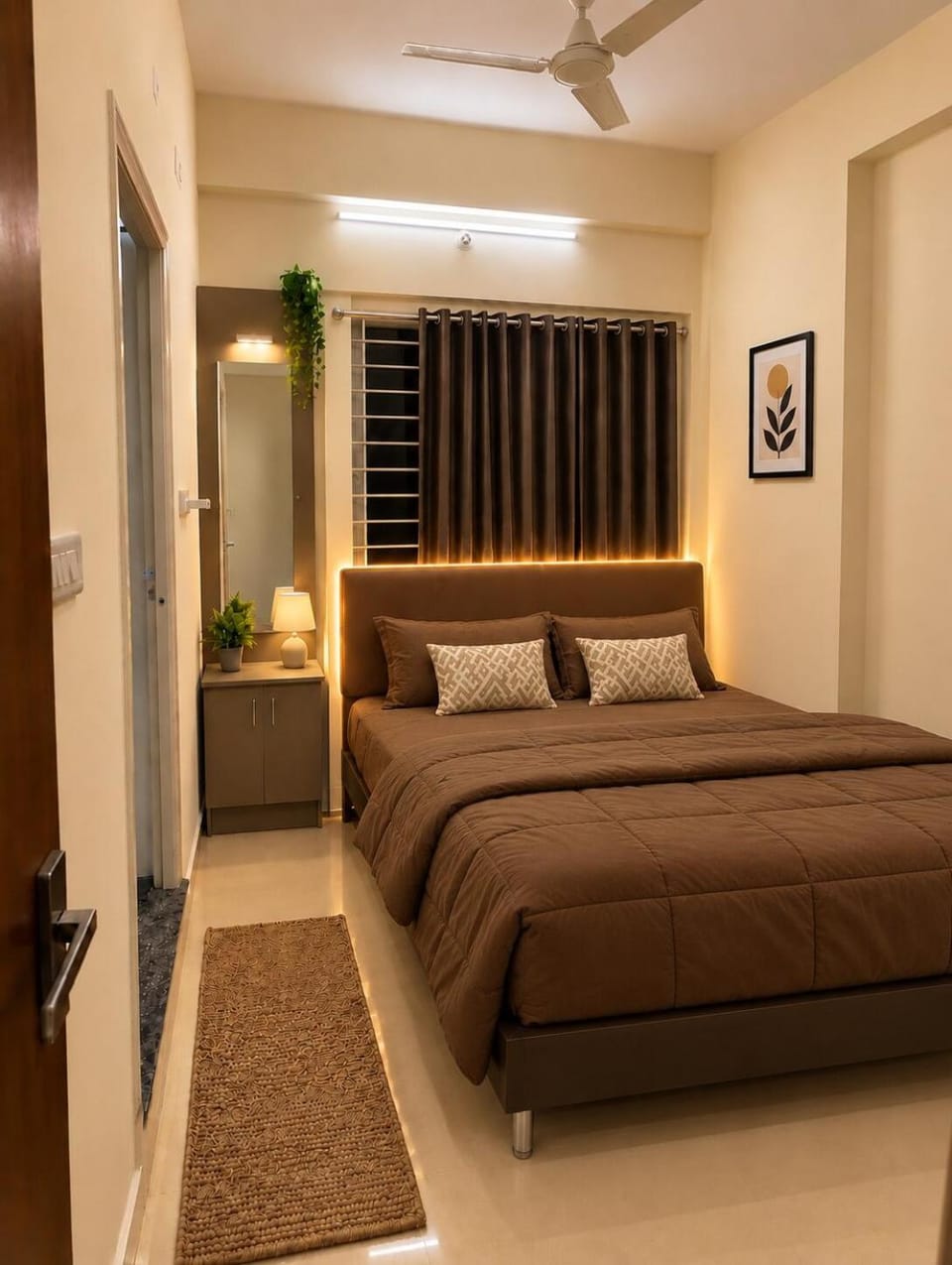 Private Cozy 1BHK with Balcony, Lift and Fast WiFi in Bangalore Apartment in Bengaluru
