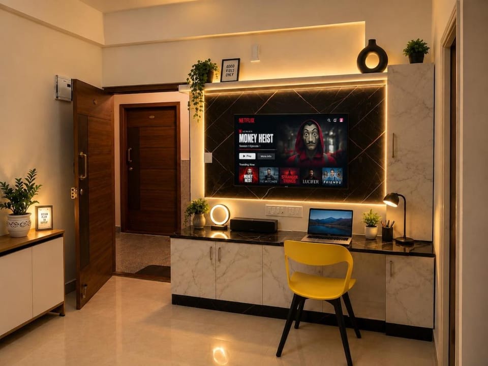 Private Cozy 1BHK with Balcony, Lift and Fast WiFi in Bangalore Apartment in Bengaluru