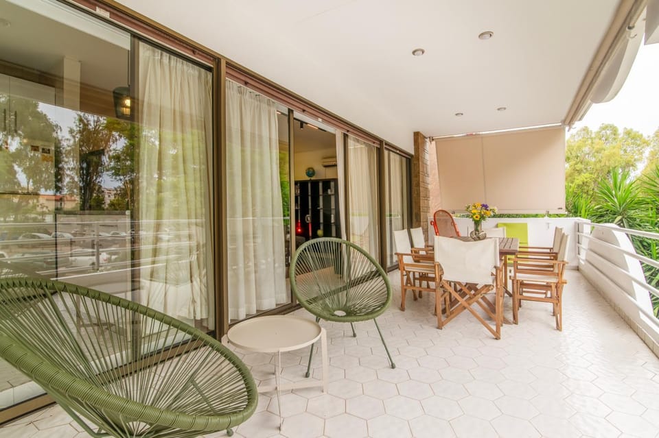 A47 Sunny Terrace Gem Central Glyfada Chic Flat Apartment in South Athens
