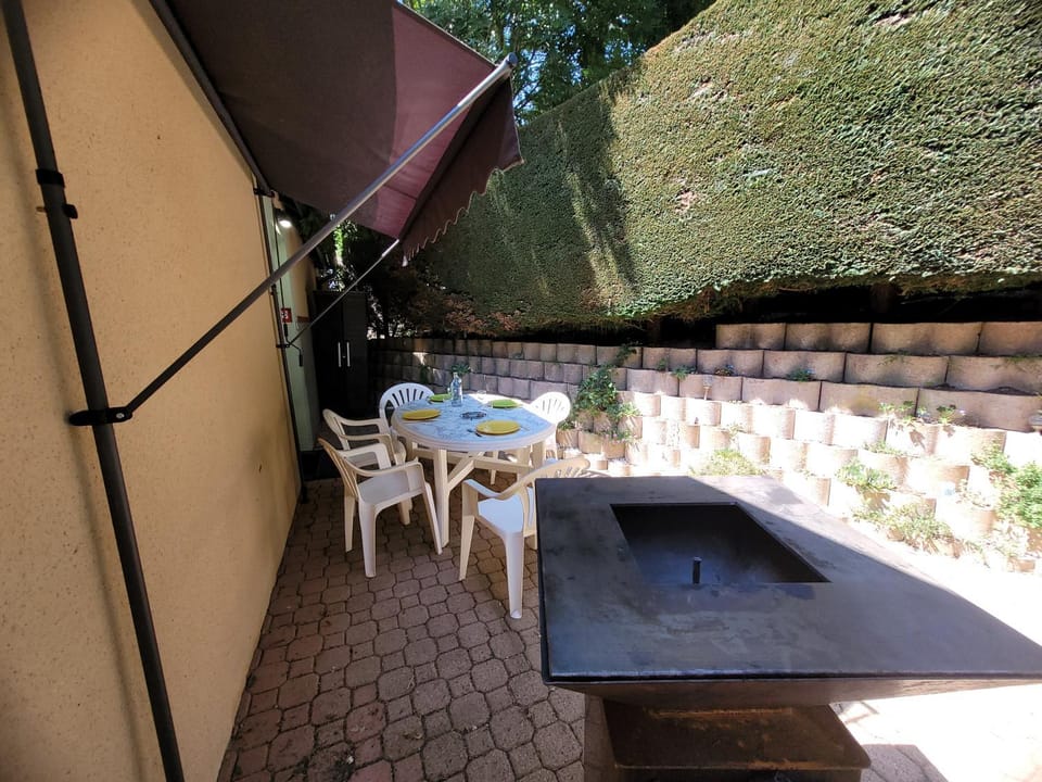 Patio, BBQ facilities, Dining area