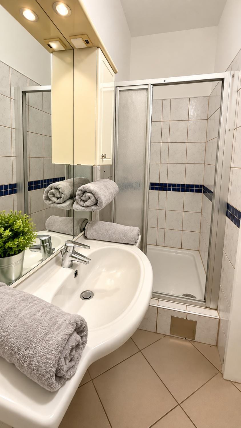 Shower, Toilet, Bathroom, towels