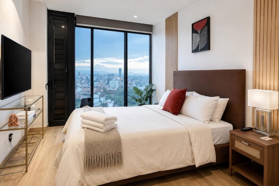 Premium Loft Reforma View Pool Gym Apartment in Mexico City