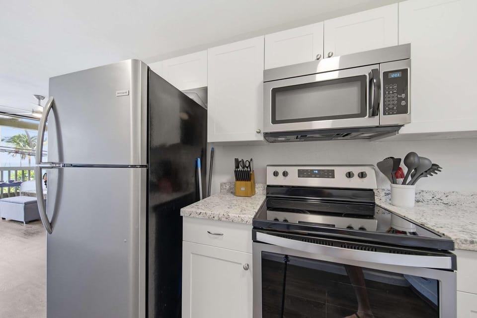 Kitchen or kitchenette, oven, stove, toaster