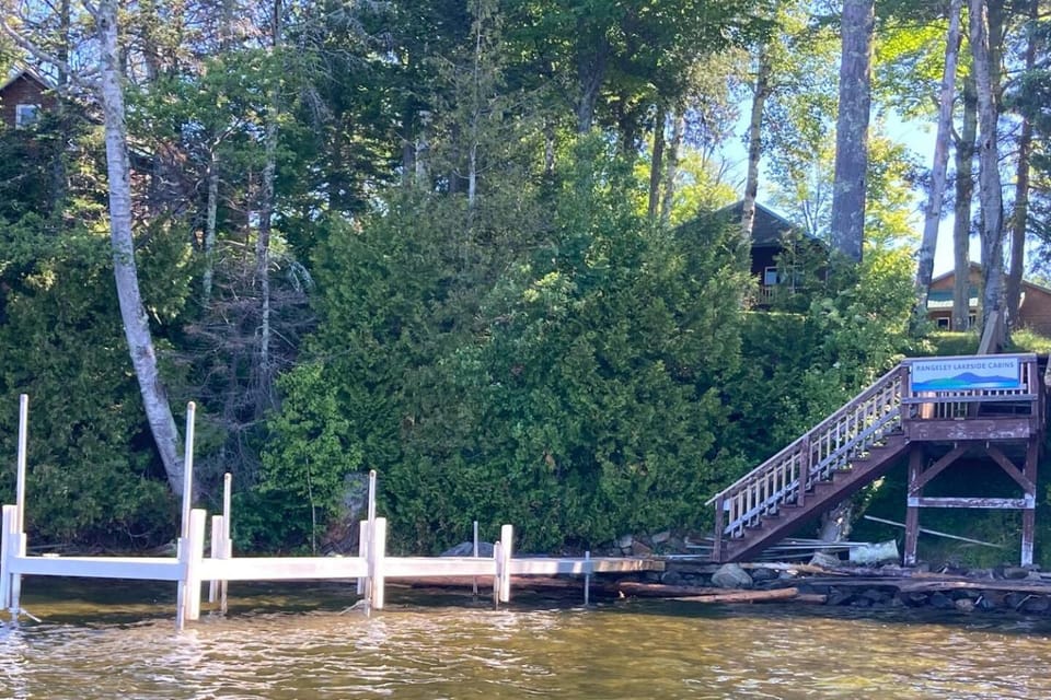 Saddleback 20 Min Lakefront Cabin and Shared Sauna Cabin in Rangeley Lake