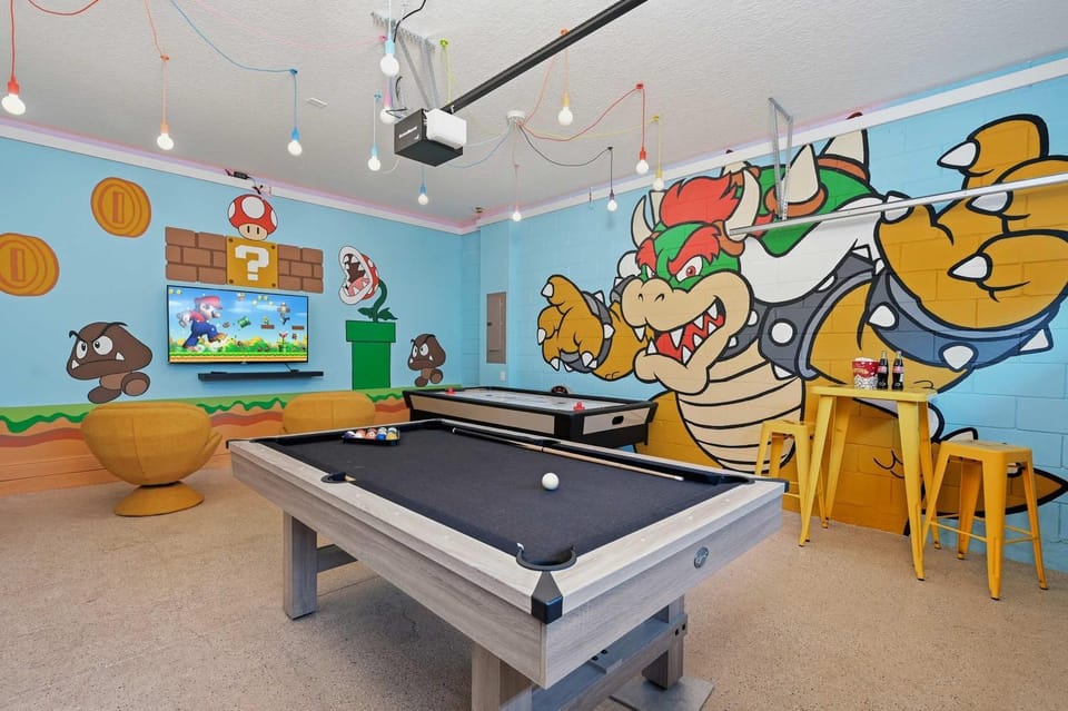Family getaway with pool & game room House in Osceola County