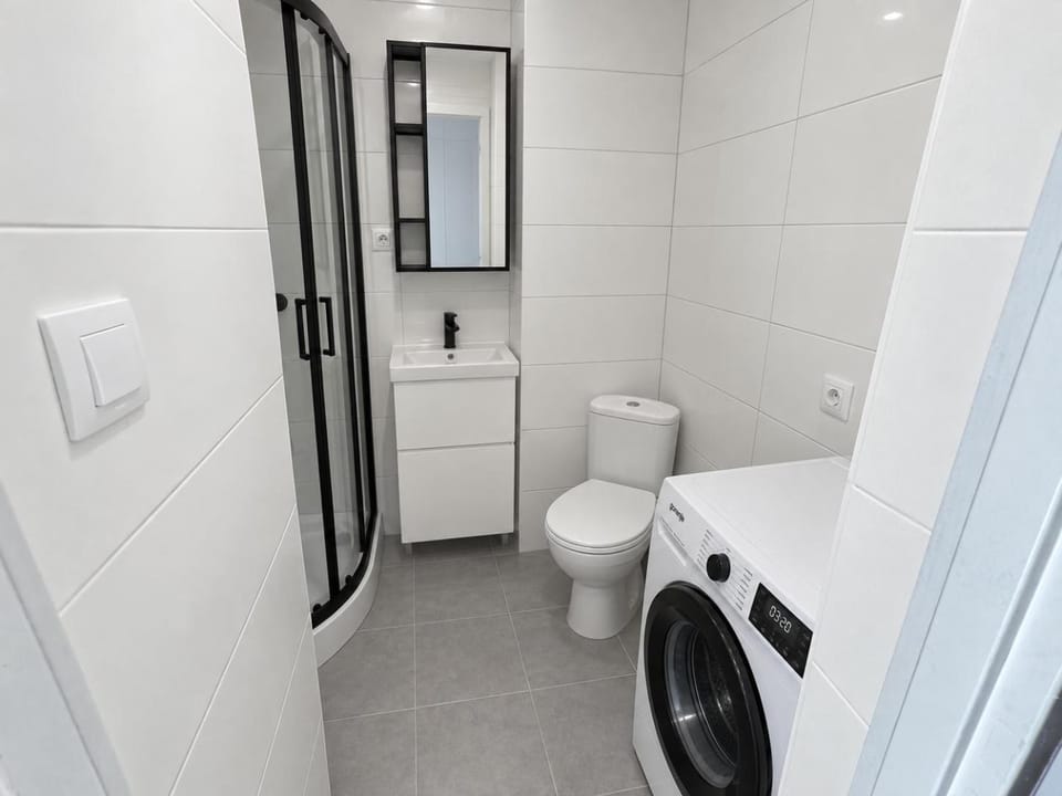 Toilet, washing machine