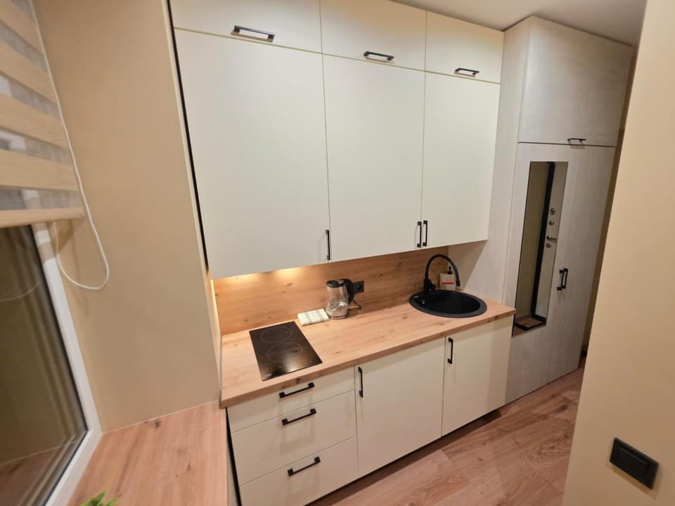 Kitchen or kitchenette, wardrobe