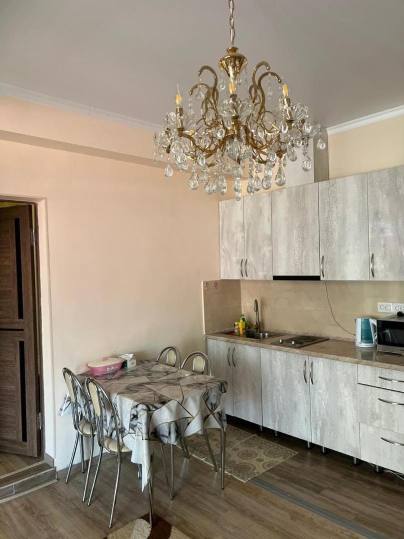 Kitchen or kitchenette, Dining area, stove