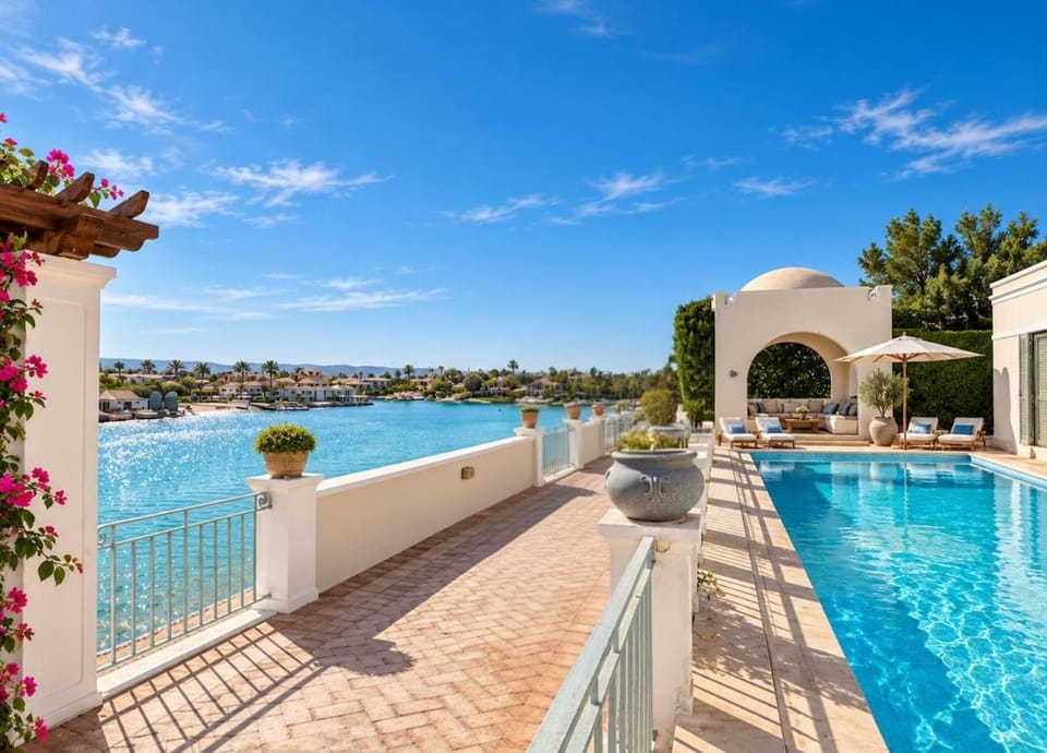 View (from property/room), Balcony/Terrace, Pool view, Swimming pool