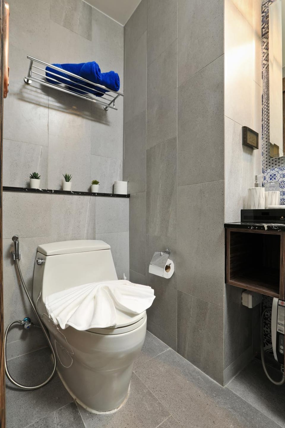 Toilet, Bathroom, towels