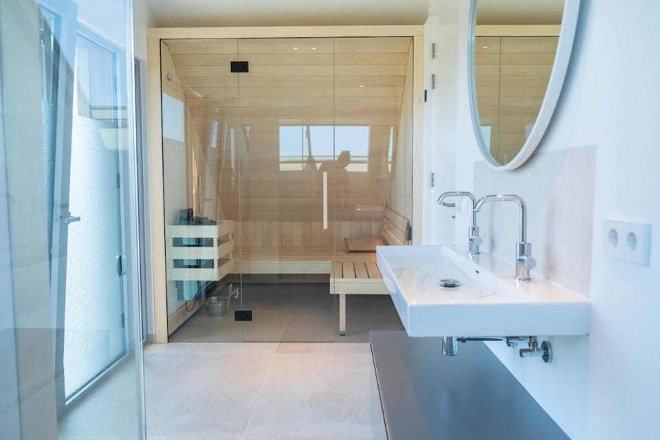 Sauna, Sauna, Bathroom, towels