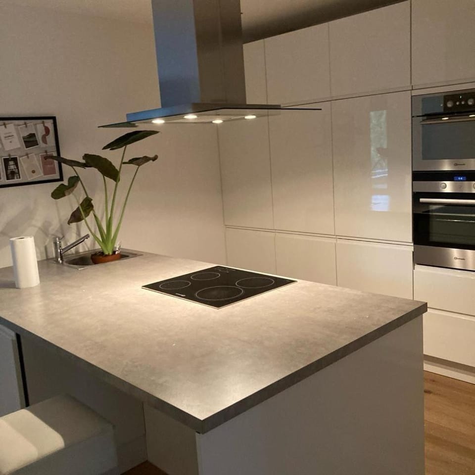 Kitchen or kitchenette, minibar, oven, stove