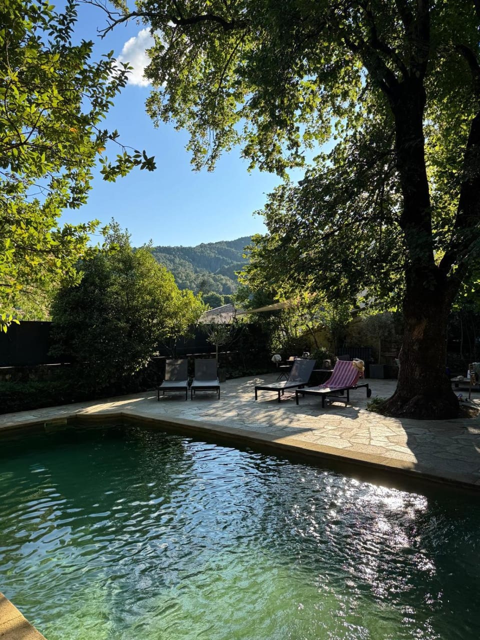 Mountain view, Pool view, sunbed