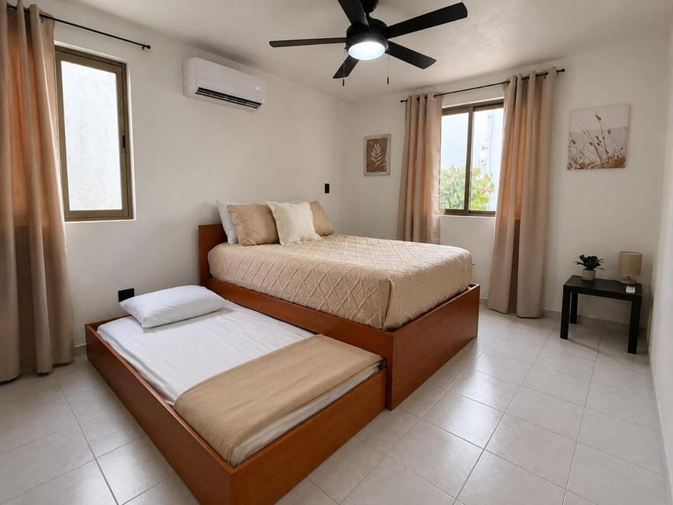 Gupy 26 - 3BR Beach House Steps from the Beach Near the Ferry House in Cancun