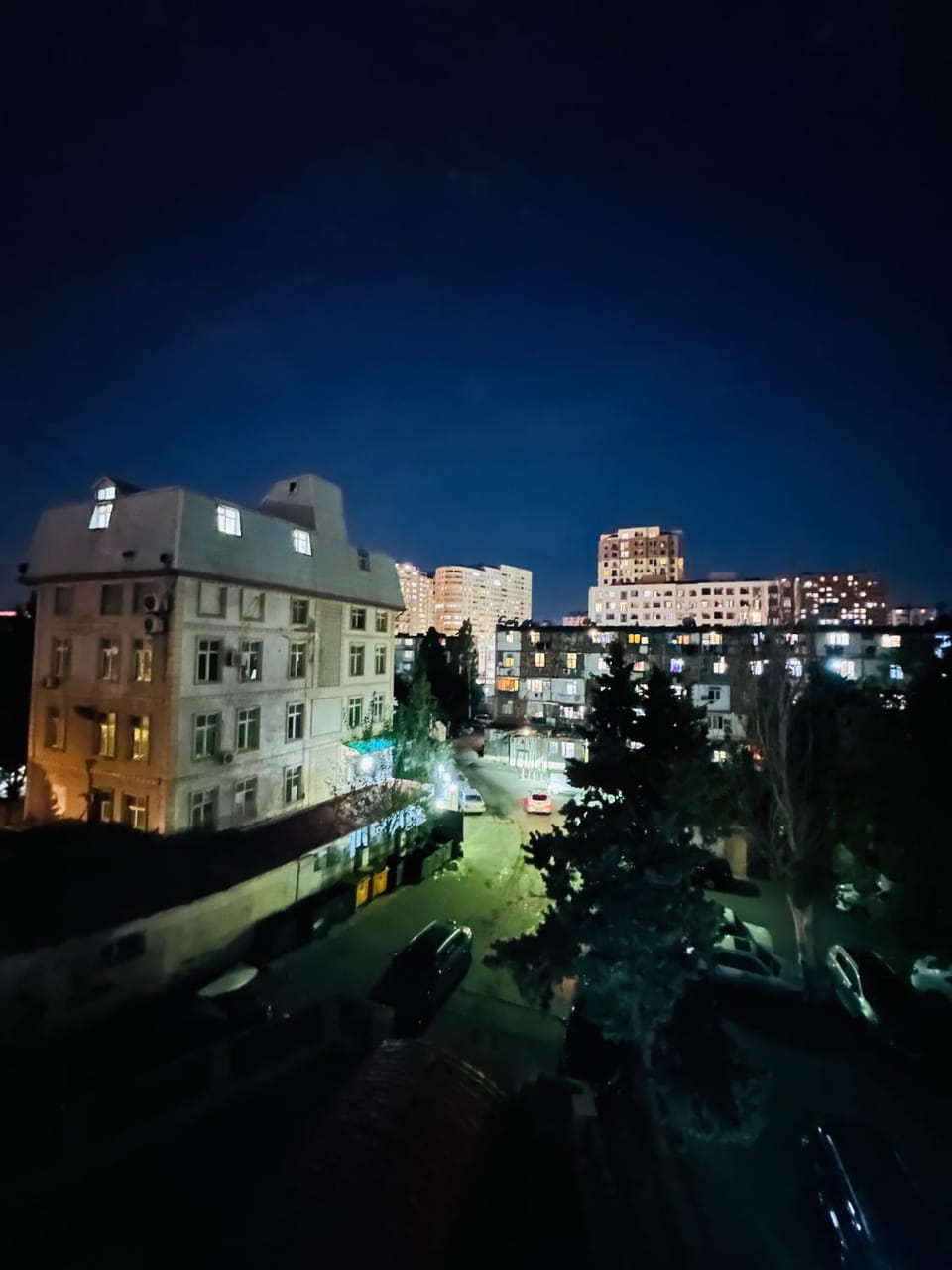 Property building, Night, City view