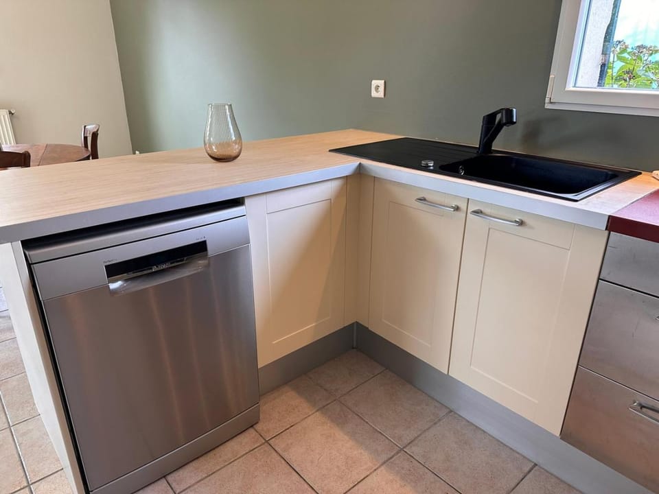 Kitchen or kitchenette, dishwasher