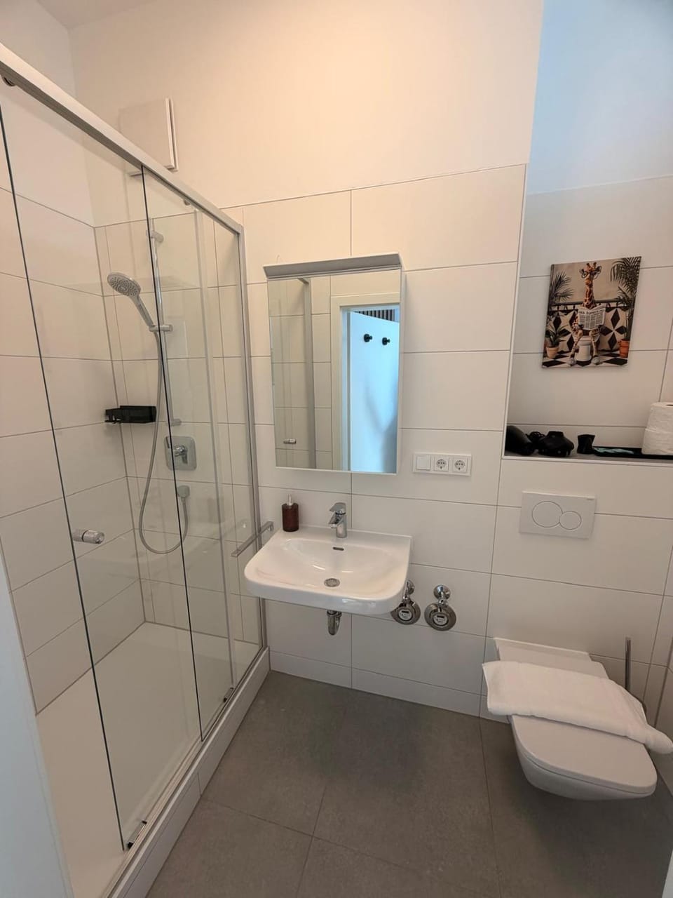Shower, Toilet, Bathroom, towels