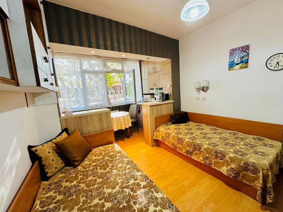 Bed, Living room, Photo of the whole room, Seating area, Bedroom