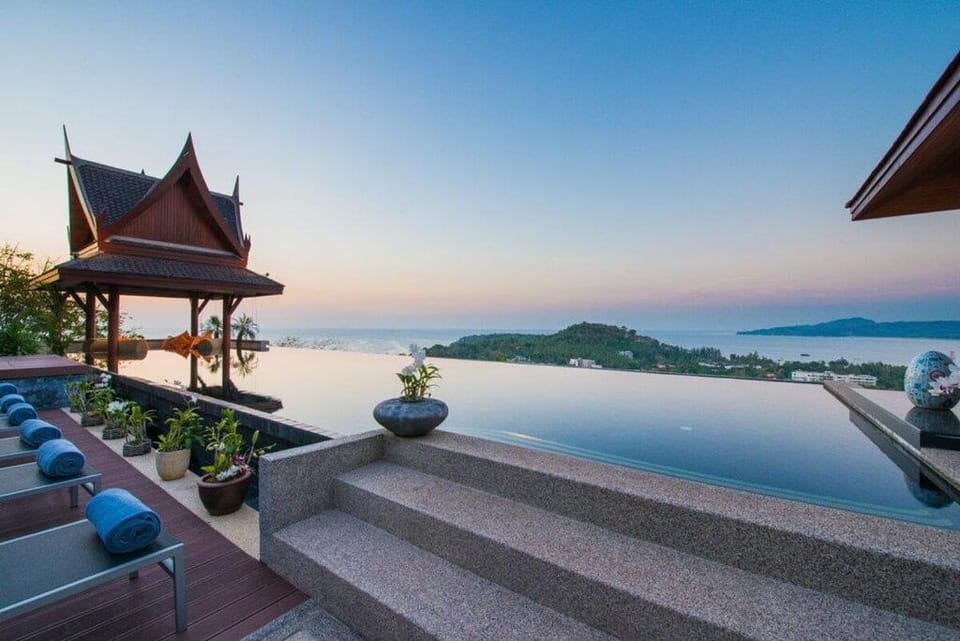 Villa Morel, 7BR Hilltop Estate with Pool & Sauna Villa in Choeng Thale