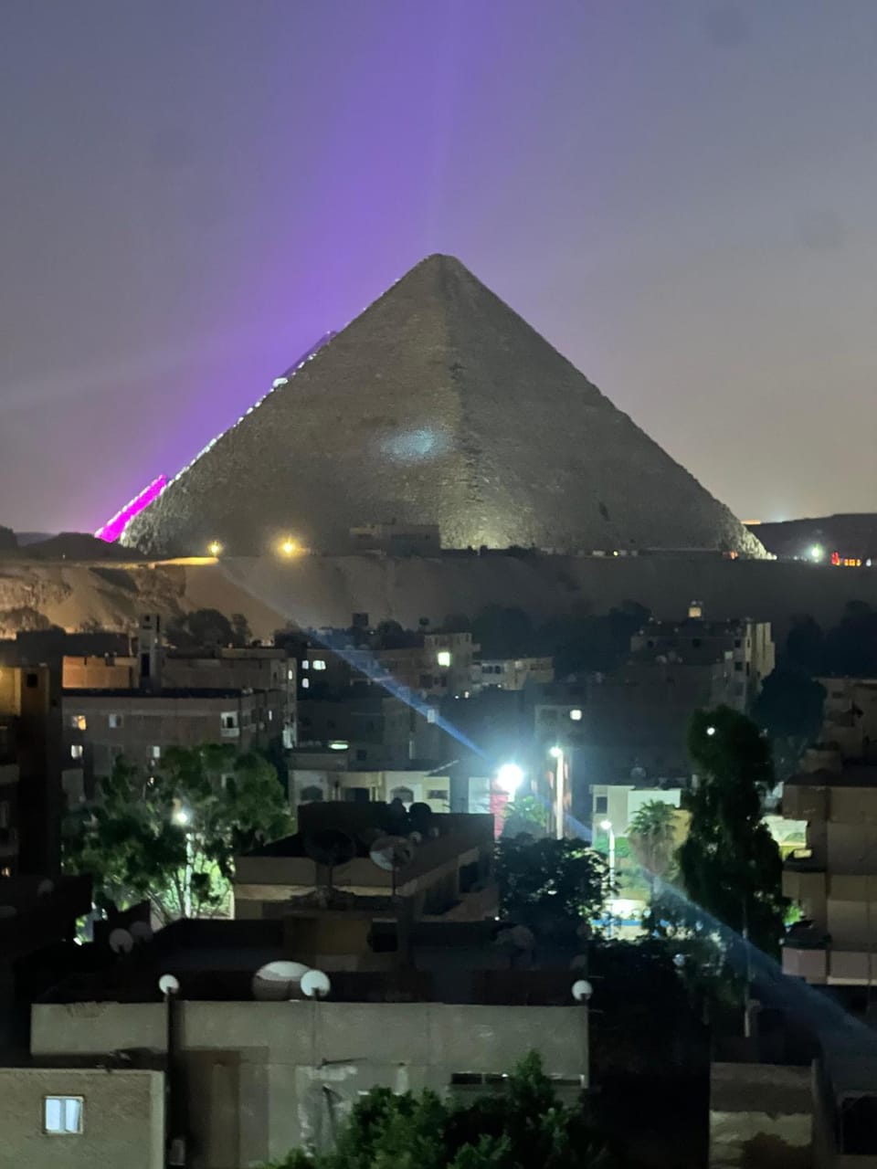 Nearby landmark, Night, Natural landscape, Balcony/Terrace, City view, Mountain view
