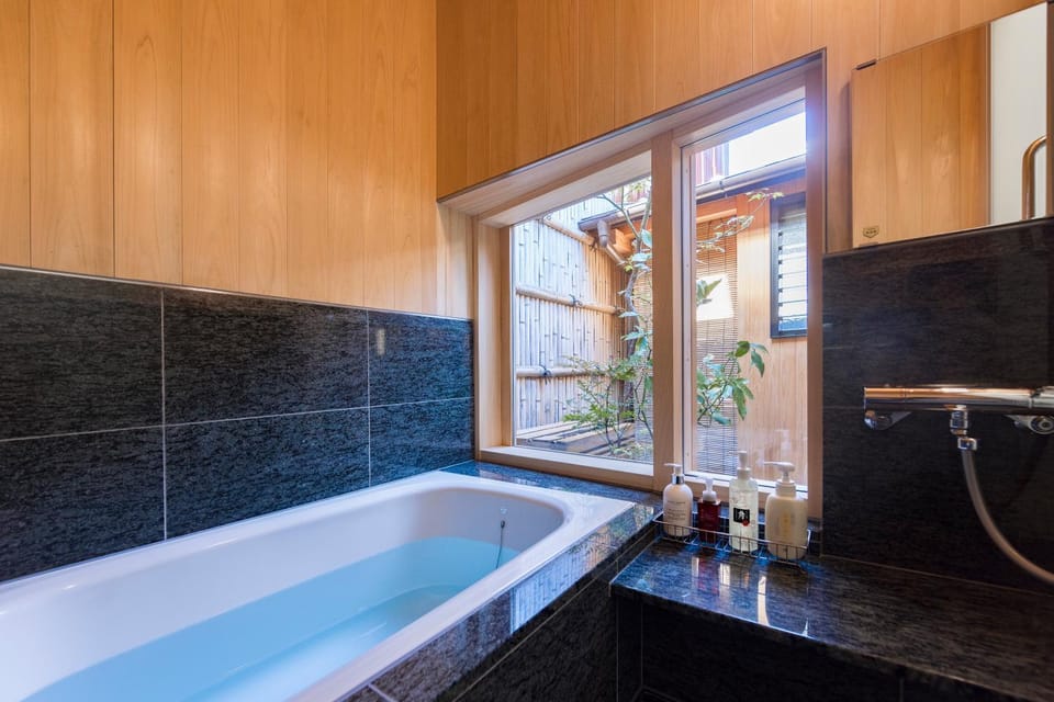 Bathroom, Garden view, Bath