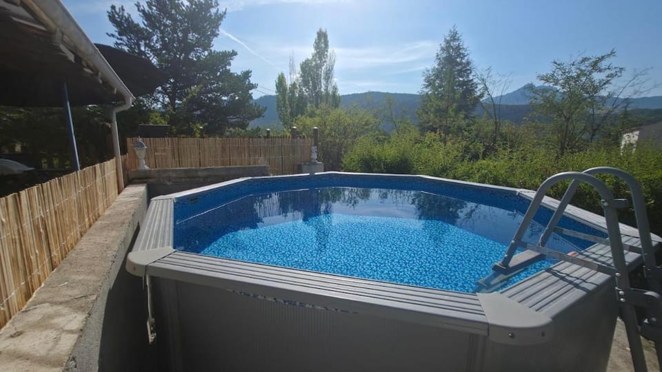 Natural landscape, Mountain view, Pool view, Swimming pool