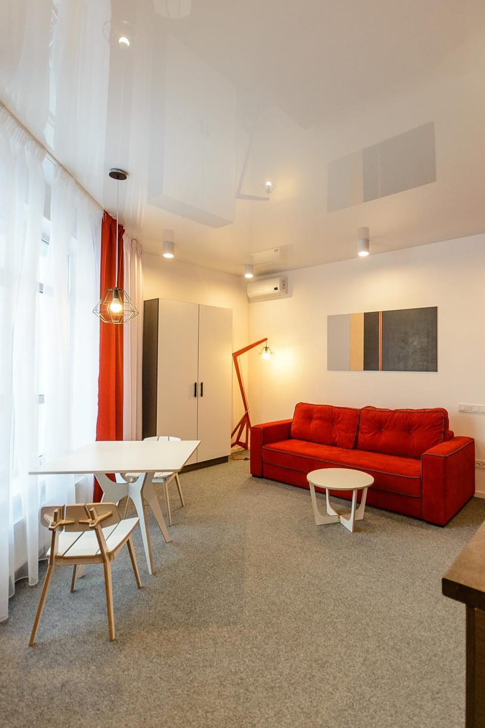 Living room, Seating area, Dining area