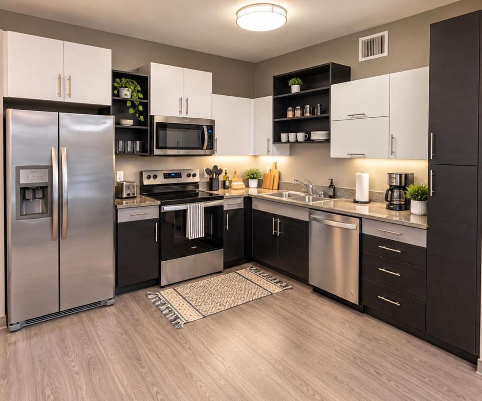 Coffee/tea facilities, Kitchen or kitchenette, dishwasher, minibar, oven, stove, toaster