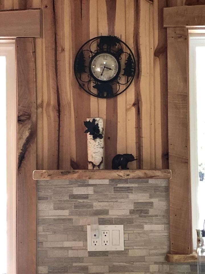 Rustic Mountain Cabin with Cozy River Rock Fireplace in Baring, Washington Cabin in Baring