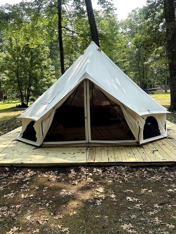 Cozy Bell Tent Glamping Near Manistee National Forest & Lake Michigan, Michigan Luxury tent in Michigan