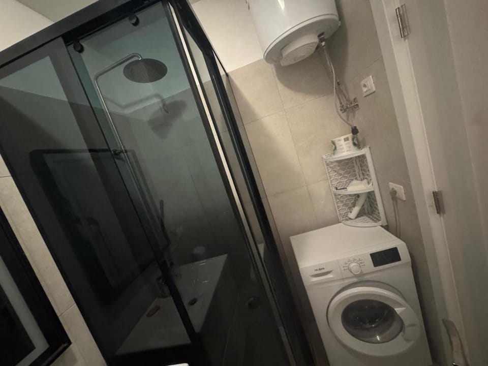 Shower, washing machine