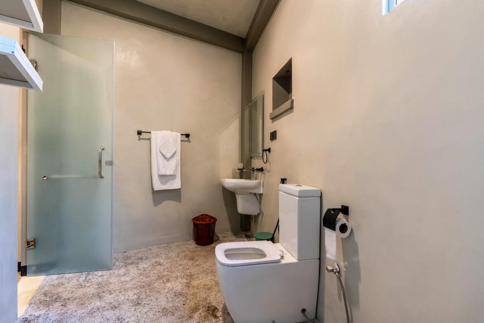 Toilet, Bathroom, towels