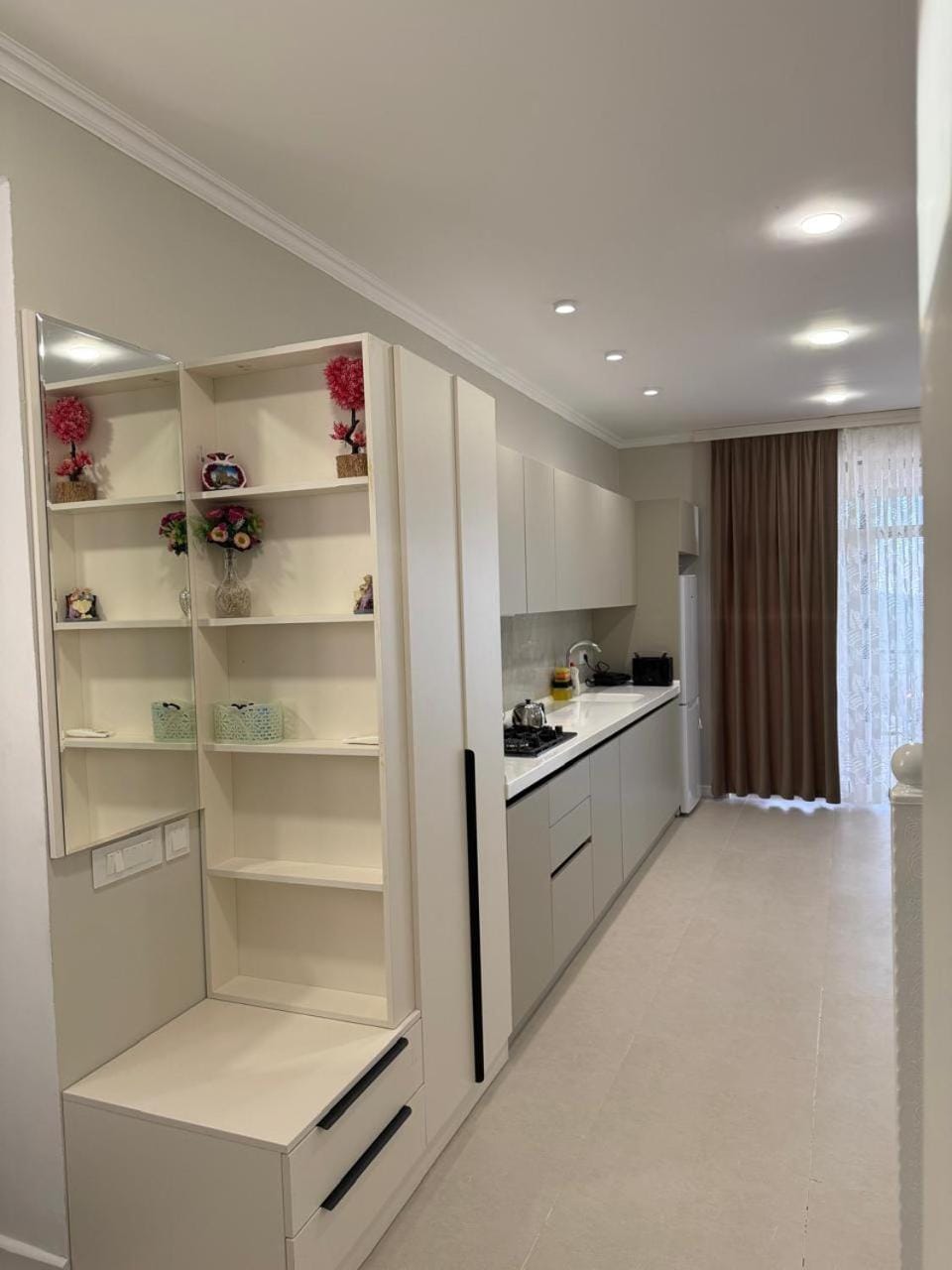 Kitchen or kitchenette, wardrobe