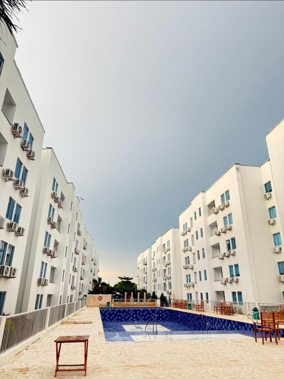Property building, Pool view