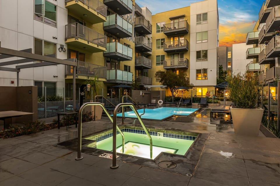 Pool & Private Balcony! Luxe NoHo Extended Escape Apartment in Toluca Lake