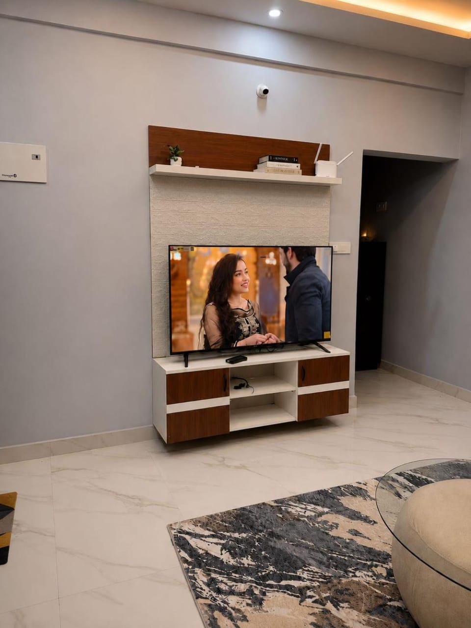 AC 1BHK with Lake View Balcony Apartment in Bengaluru