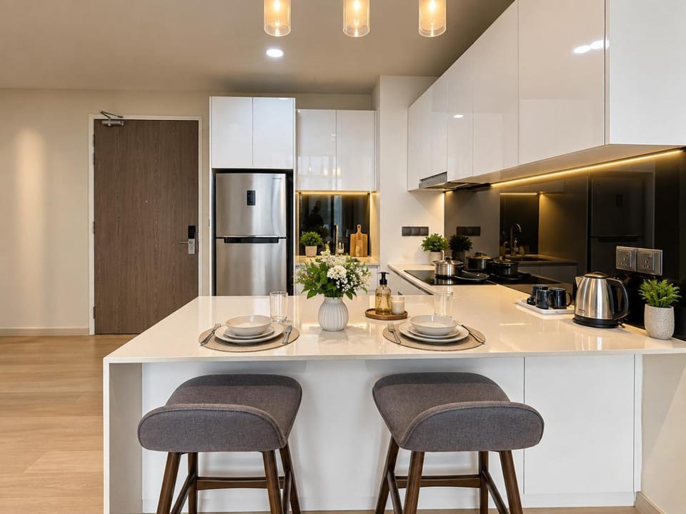 Kitchen or kitchenette, Dining area