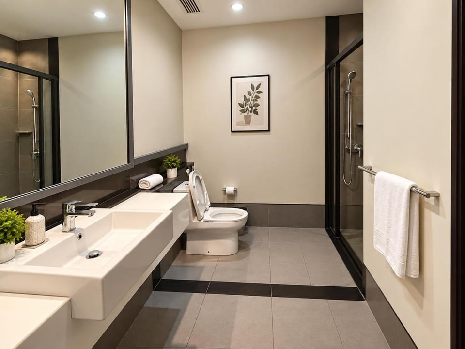 Toilet, Bathroom, bidet, towels