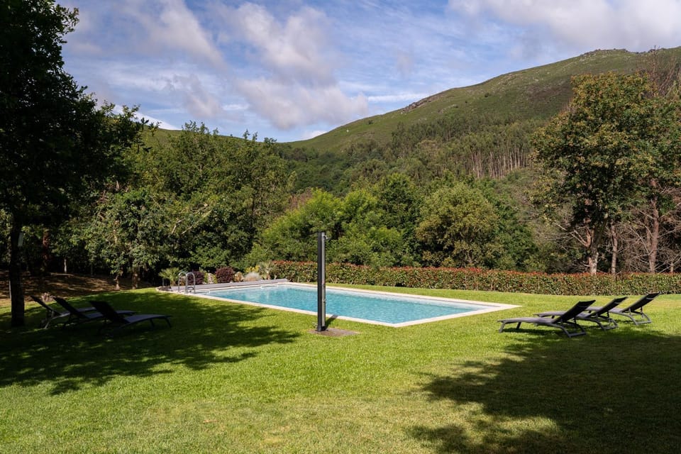 Property building, Living room, Swimming pool