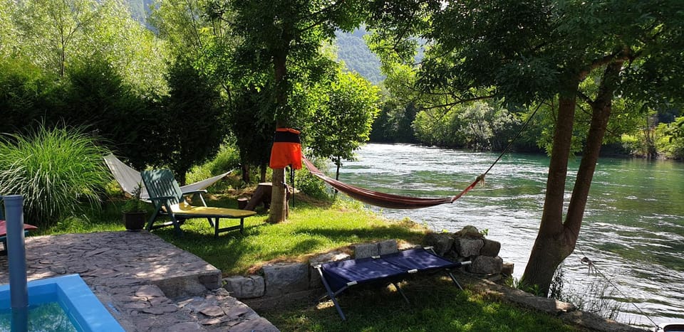 Spring, Natural landscape, River view, sunbed