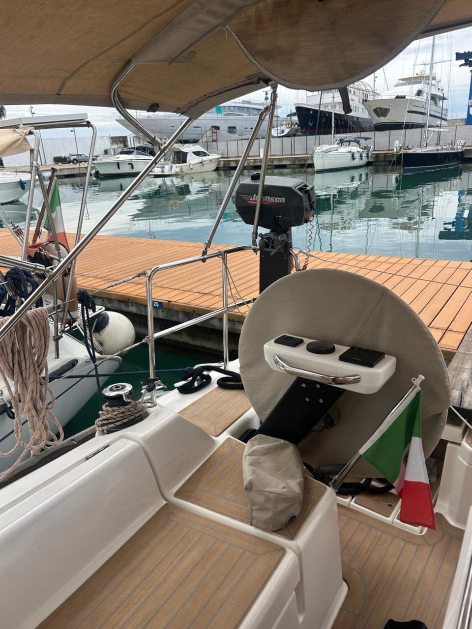 Nerida Docked boat in Campania