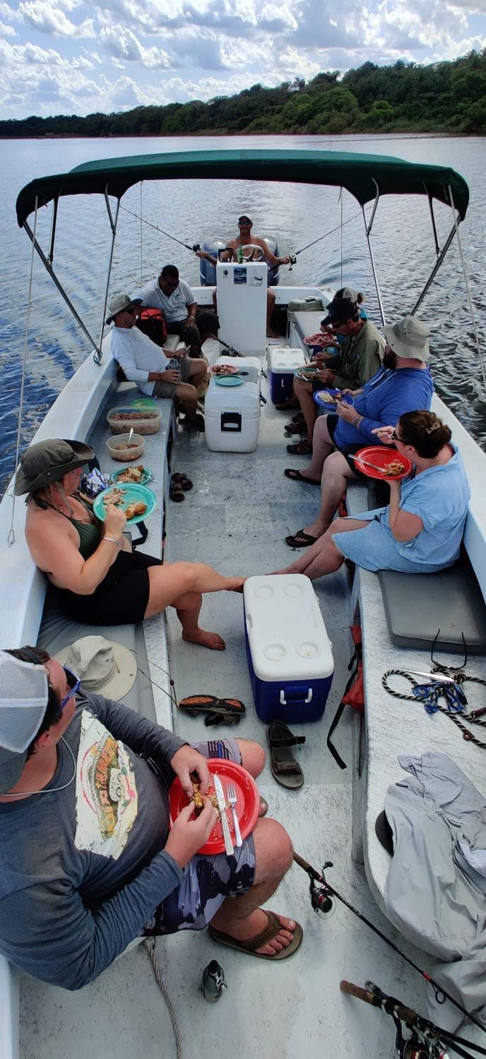 Fishing, group of guests