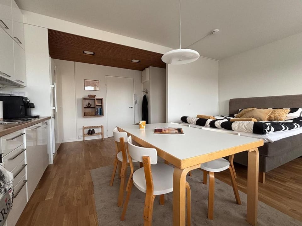 Design studio in the city center with elevator motorized bed and parking Apartment in Finland