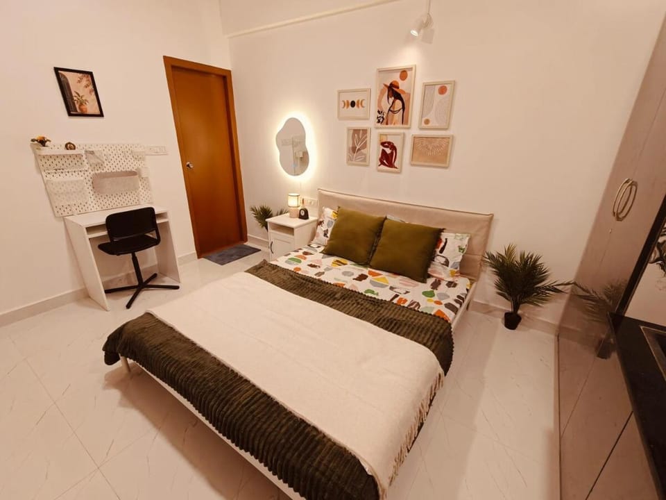 Luxury Studio Walkable To 100ft Road In A New Flat Apartment in Bengaluru