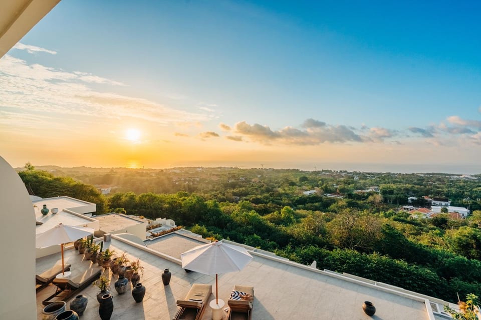 Day, Natural landscape, View (from property/room), Balcony/Terrace, Sea view, Sunset