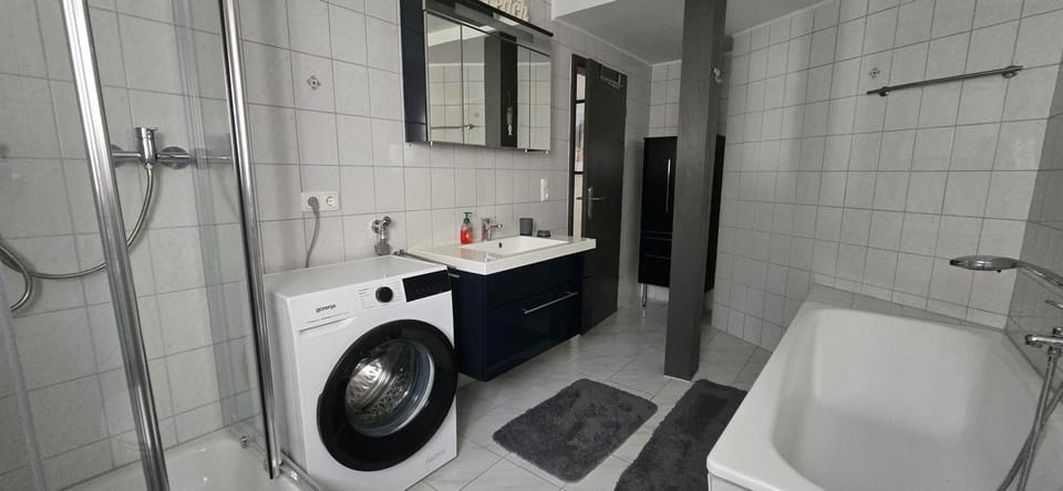 Shower, Bathroom, Bath, washing machine