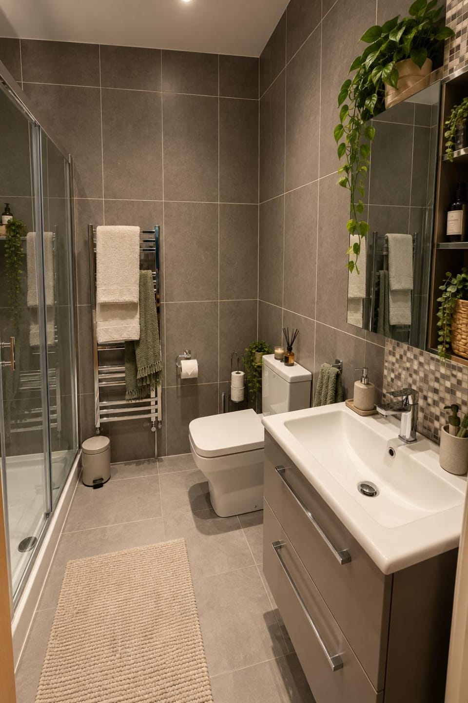 Shower, Toilet, Bathroom, towels