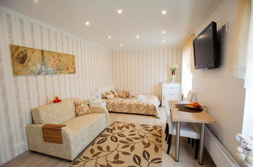 TV and multimedia, Living room, Photo of the whole room, Seating area, Dining area