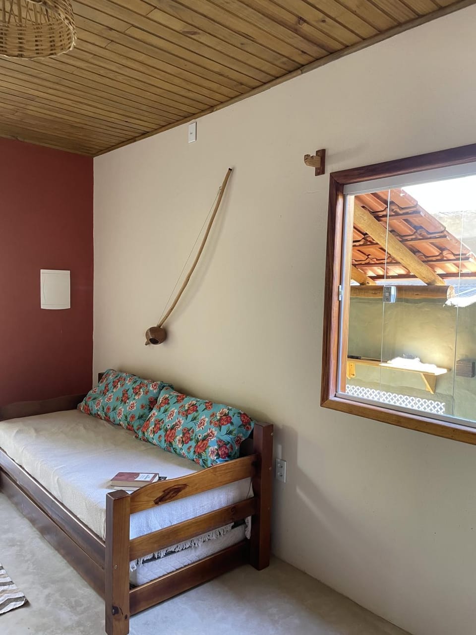 Bed, Living room, Seating area